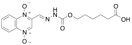 2-[(1,4-Dioxido-2-quinoxalinyl)methylene]hydrazinecarbonyl-oxy-hexanoic Acid