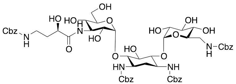 3''-[N-(HABA-CBz)] 3,5,6'-Tri(N-Benzyloxycarbonyl) Kanamycin A