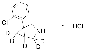 1-(2-Chlorophenyl)-3-azabicyclo[3.1.0]hexane Hydrochloride-d5