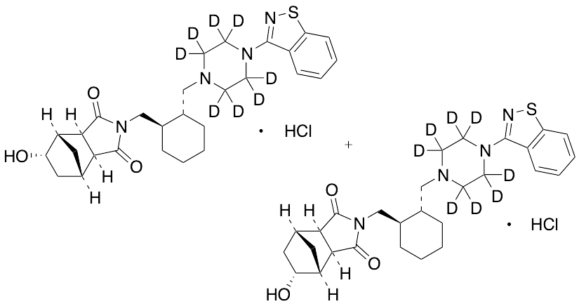 5alpha/6alpha-Hydroxy Lurasidone-d8 Hydrochloride(Mixture of Diastereomers)