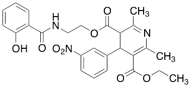1,4-Dihydro-2,6-dimethyl-4-(3-nitrophenyl)-3,5-pyridinedicarboxylic Acid 3-Ethyl 5-[2-[(2-hydroxybenzoyl)amino]ethyl] Ester