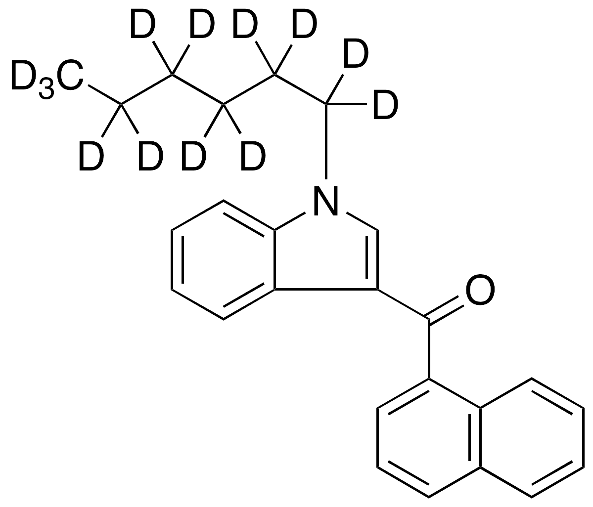 1-Hexyl-d13-3-(1-naphthoyl)indole JWH 19-d13