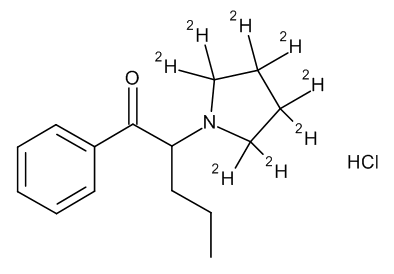 Alpha-Pyrrolidinopentiophenone-d8 (hydrochloride) (CRM) [A 100 µg/ml or 1 mg/ml solution in methanol]