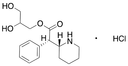 (2S)-2,3-Dihydroxypropyl 2-phenyl-2-((R)-piperidin-2-yl)acetate Hydrochloride Salt