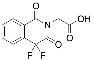2-(4,4-difluoro-1,3-dioxo-1,2,3,4-tetrahydroisoquinolin-2-yl)acetic acid