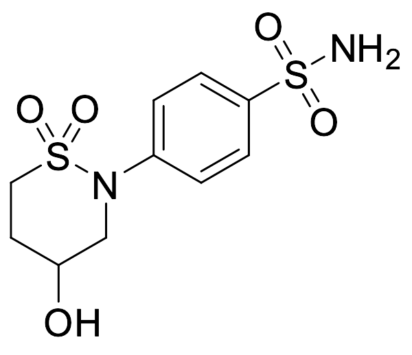 4-(4-Hydroxy-1,1-dioxido-1,2-thiazinan-2-yl)benzenesulfonamide