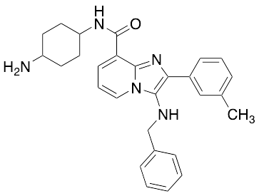 N-(4-aminocyclohexyl)-2-(3-methylphenyl)-3-[(phenylmethyl)amino]imidazo[1,2-a]pyridine-8-carboxamide