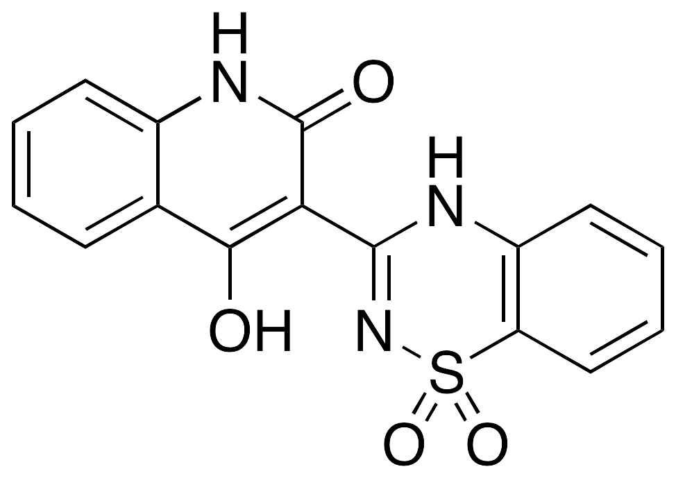 3-(1,1-Dioxido-2H-1,2,4-benzothiadiazin-3-yl)-4-hydroxy-2(1H)-quinolinone