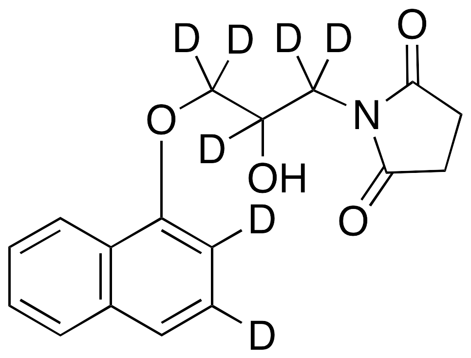 1-[2-Hydroxy-3-(1-naphthalenyloxy)propyl]-2,5-pyrrolidinedione-d7