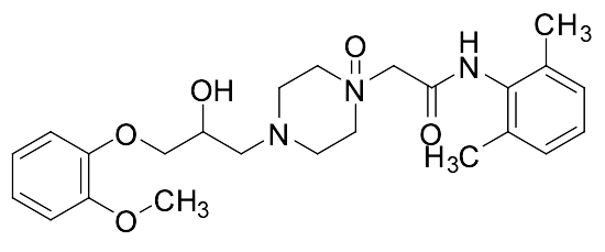 1-(2-((2,6-dimethylphenyl)amino)-2-oxoethyl)-4-(2-hydroxy-3-(2-methoxyphenoxy)propyl)piperazine 1-oxide