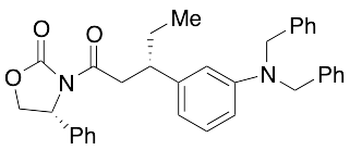 [R-(R*,S*)]-3-[3-[3-[Bis(phenylmethyl)amino]phenyl]-1-oxopentyl]-4-phenyl-2-oxazolidinone