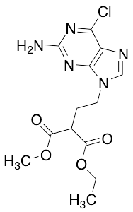 1-Ethyl 3-Methyl 2-(2-(2-amino-6-chloro-9H-purin-9-yl)ethyl)malonate