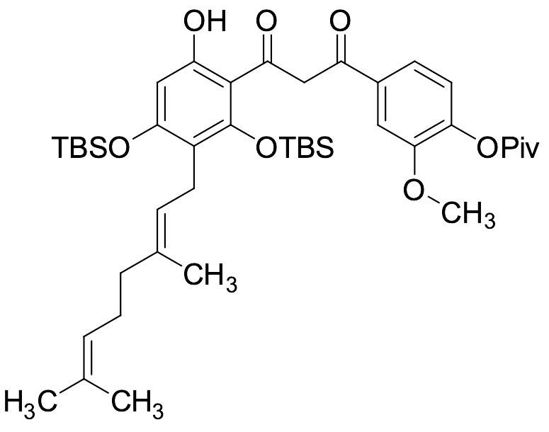 2,4-bis((tert-Butyldimethylsilyl)oxy)-3-oxopropanoyl Cannflavin A Pivalate