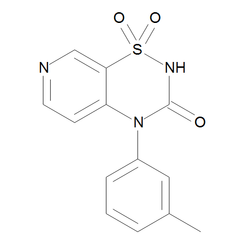 4-(3-Methylphenyl)-2H-pyrido[4,3-e]-1,2,4-thiadiazin-3(4H)-one 1,1-Dioxide (MM1283.01-0025)