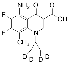 5-Amino-1-cyclopropyl-6,7-difluoro-1,4-dihydro-8-methyl-4-oxo-3-quinolinecarboxylic Acid-d4