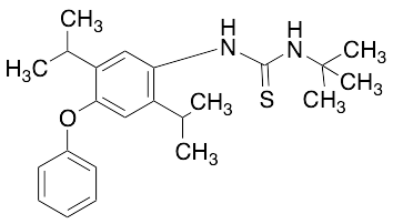 1- tert-Butyl-3-[4-phenoxy-2,5-di(propan-2 -yl)phenyl]thiourea