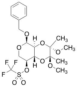 Phenylmethyl 2,3-O-[(1S,2S)-1,2-Dimethoxy-1,2-dimethyl-1,2-ethanediyl]-alpha-L-xylopyranoside 4-(1,1,1-Trifluoromethanesulfonate)