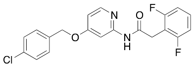 N-[4-[(4-Chlorophenyl)methoxy]-2-pyridinyl]-2,6-difluoro-benzeneacetamide