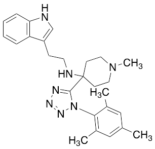 N-[1-Methyl-4-[1-(2,4,6-trimethylphenyl)-1H-tetrazol-5-yl]-4-piperidinyl]-1H-indole-3-ethanamine