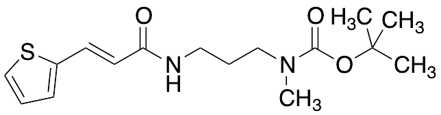 1,​1-​Dimethylethyl Ester N-​Methyl-​N-​[3-​[[(2E)​-​1-​oxo-​3-​(2-​thienyl)​-​2-​propen-​1-​yl]​amino]​propyl]​carbamic Acid