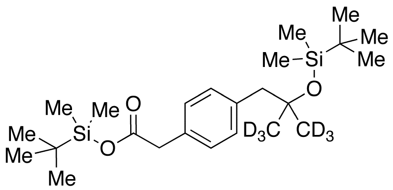 rac 2-(tert-Butyldimethylsilyloxy)-Alpha-desmethyl Ibuprofen-d6 tert-Butyldimethylsily Ester