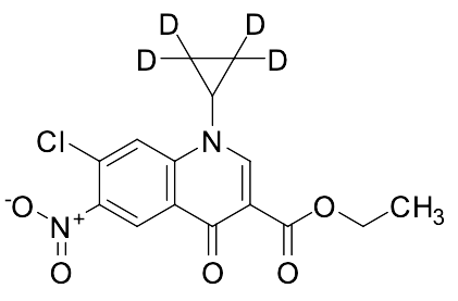 Ethyl 7-Chloro-1-(cyclopropyl-2,2,3,3-d4)-6-nitro-4-oxo-1,4-dihydroquinoline-3-carboxylate