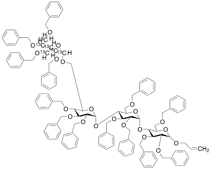 Allyl Trideca-(O-benzyl)-6-alpha-D-Glucopyranosyl(13C6) Maltotrioside