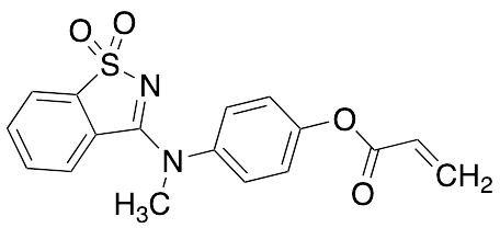 4-[(1,1-Dioxidobenzo[d]isothiazol-3-yl)(methyl)amino]phenyl Acrylate