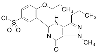 3-(6,7-Dihydro-1-methyl-7-oxo-3-propyl-1H-pyrazolo[4,3-d]pyrimidin-5-yl)-4-propoxybenzenesulfonyl Chloride