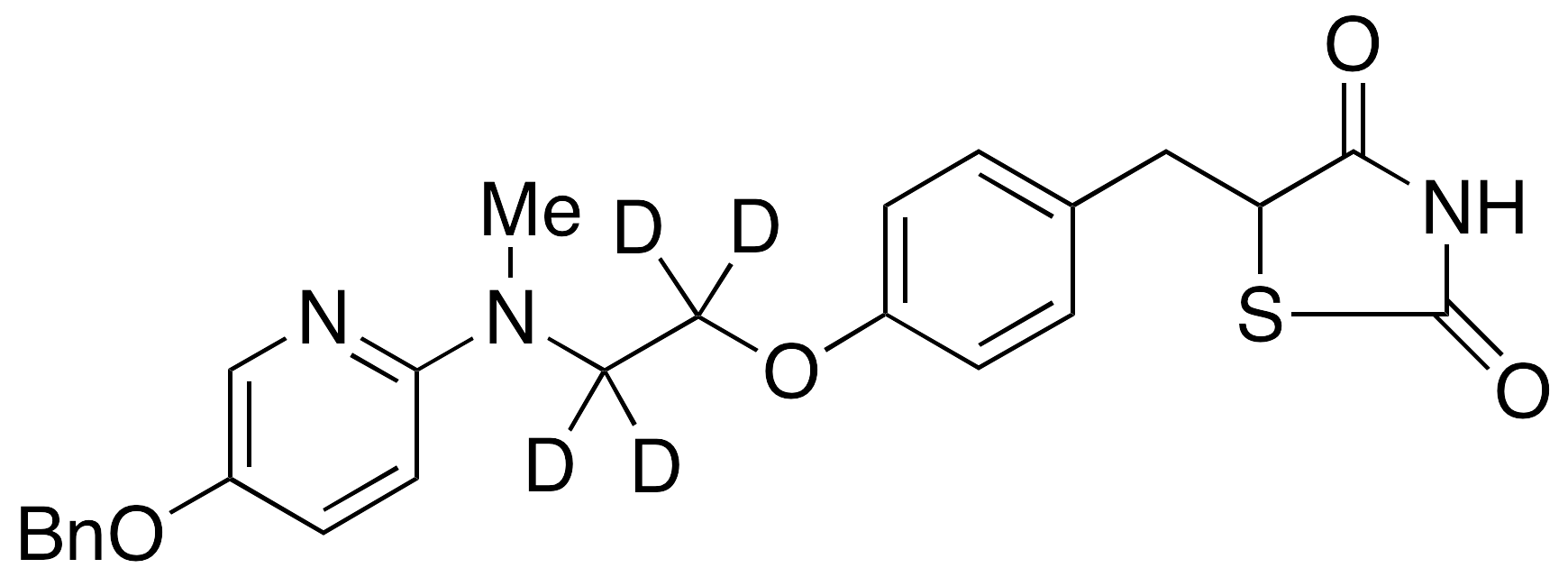 5-Benzyloxy Rosiglitazone-d4