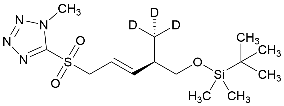 (R,E)-5-((5-((tert-Butyldimethylsilyl)oxy)-4-methylpent-2-en-1-yl)sulfonyl)-1-methyl-1H-tetrazole-d3