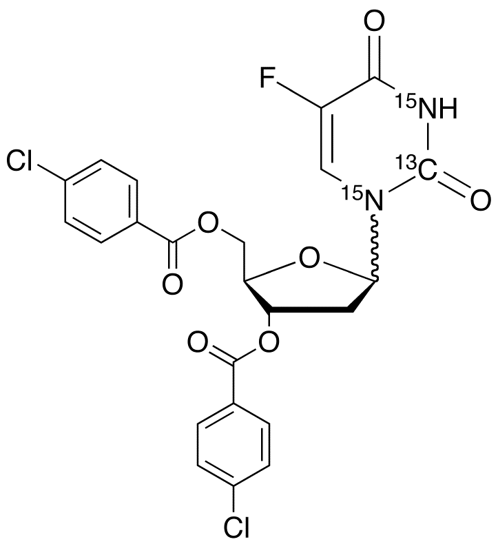 3,5-Di-O-p-chlorobenzoyl Alpha,Beta-Floxuridine-13C,15N2