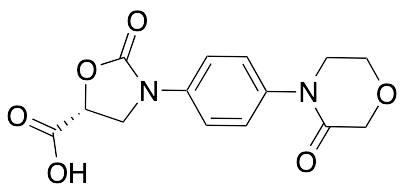 (5R)​-2-​Oxo-​3-​[4-​(3-​oxo-​4-​morpholinyl)​phenyl]​-​5-​oxazolidinecarboxyli​c Acid