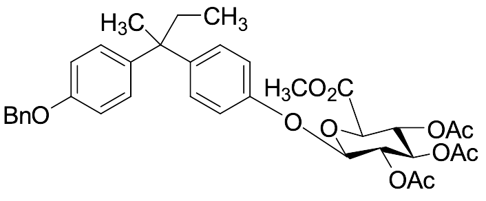 2,3,4-Tri-O-acetyl-alpha-D-glucuronide Bisphenol B Monobenzyl Ether