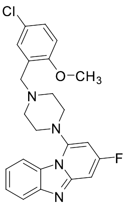 1-(4-(5-Chloro-2-methoxybenzyl)piperazin-1-yl)-3-fluorobenzo[4,5]imidazo[1,2-a]pyridine