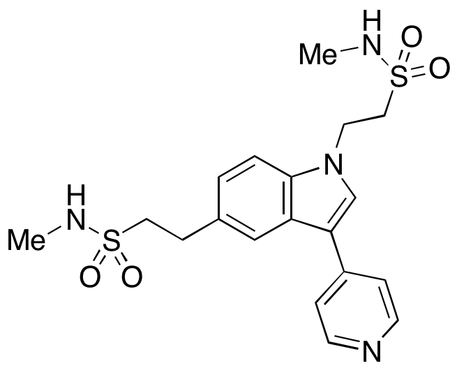 2,2'-(3-(Pyridin-4-yl)-1H-indole-1,5-diyl)bis(N-methylethanesulfonamide)