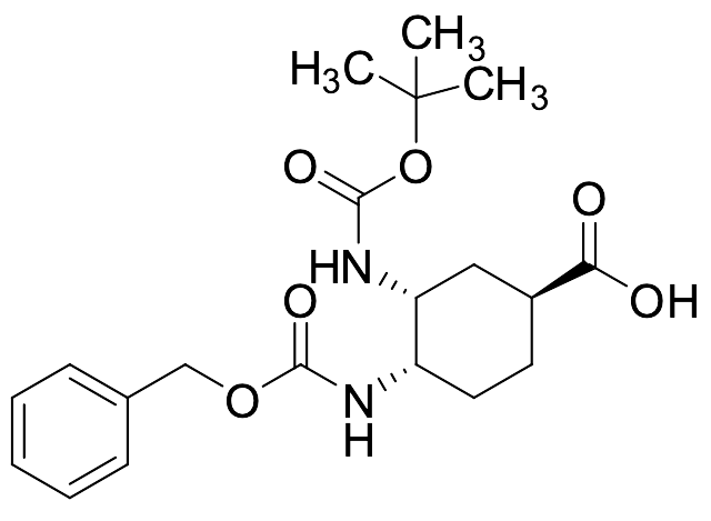 (1S,3R,4S)-3-[[(1,1-Dimethylethoxy)carbonyl]amino]-4-[[(phenylmethoxy)carbonyl]amino]cyclohexanecarboxylic Acid