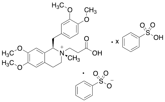 (1R,2S)-2-(2-Carboxyethyl)-1-[(3,4-dimethoxyphenyl)methyl]-1,2,3,4-tetrahydro-6,7-dimethoxy-2-methyl-isoquinolinium Benzenesulfonate