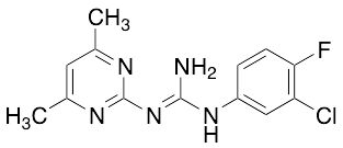 N-(3-Chloro-4-fluorophenyl)-N'-(4,6-dimethylpyrimidin-2-yl)guanidine