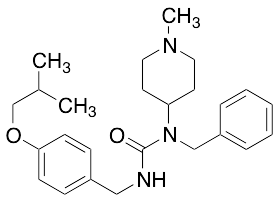 1-Benzyl-3-[(4-isobutoxyphenyl)methyl]-1-(1-methyl-4-piperidyl)urea