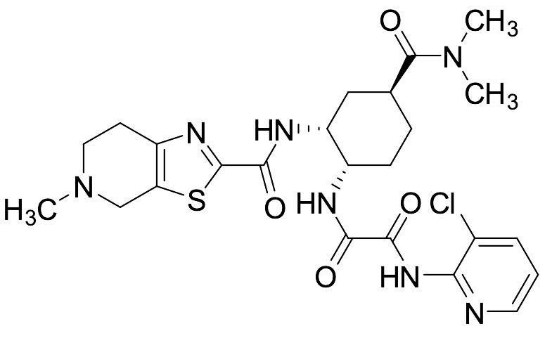 N1-(3-Chloropyridin-2-yl)-N2-((1S,2R,4S)-4-(dimethylcarbamoyl)-2-(5-methyl-4,5,6,7-tetrahydrothiazolo[5,4-c]pyridine-2-carboxamido)cyclohexyl)oxalamide