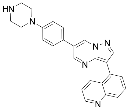 5-[6-[4-(1-Piperazinyl)phenyl]pyrazolo[1,5-a]pyrimidin-3-yl]quinoline