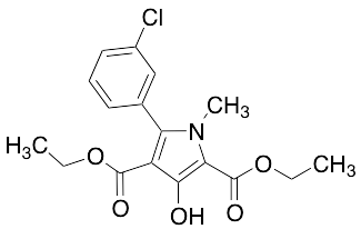 5-(3-Chloro-phenyl)-3-hydroxy-1-methyl-1H-pyrrole-2,4-dicarboxylic Acid Diethyl Ester