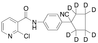2-Chloro-N-[4-(1-cyanocyclopentyl)phenyl]-3-pyridinecarboxamide-d8