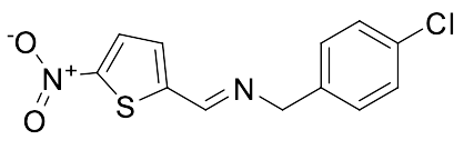 (E)-N-(4-Chlorobenzyl)-1-(5-nitrothiophen-2-yl)methanimine
