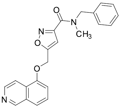 5-[(5-Isoquinolinyloxy)methyl]-N-methyl-N-(phenylmethyl)-3-isoxazolecarboxamide