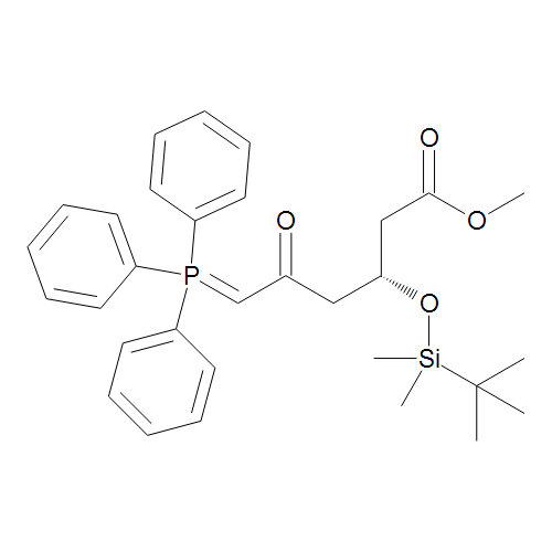 Methyl (3R)-3-[tert-Butyl(dimethyl)silyl]oxy-5-oxo-6-(triphenylphosphanylidene)hexanoate