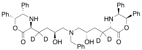 (3S,3'S,5S,5'S,6R,6'R)3,3'-[[(Phenylmethyl)imino]bis[(3S)-3-hydroxy-4,1-butanediyl]]bis[2-oxo-5,6-diphenyl-4-morpholine-d4