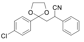 3-(2-(4-Chlorophenyl)-1,3-dioxolan-2-yl)-2-phenylpropanenitrile