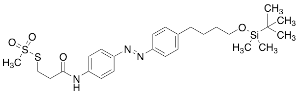 (E)-S-(3-((4-((4-(4-((tert-Butyldimethylsilyl)oxy)butyl)phenyl)diazenyl)phenyl)amino)-3-oxopropyl) Methanesulfonothioate